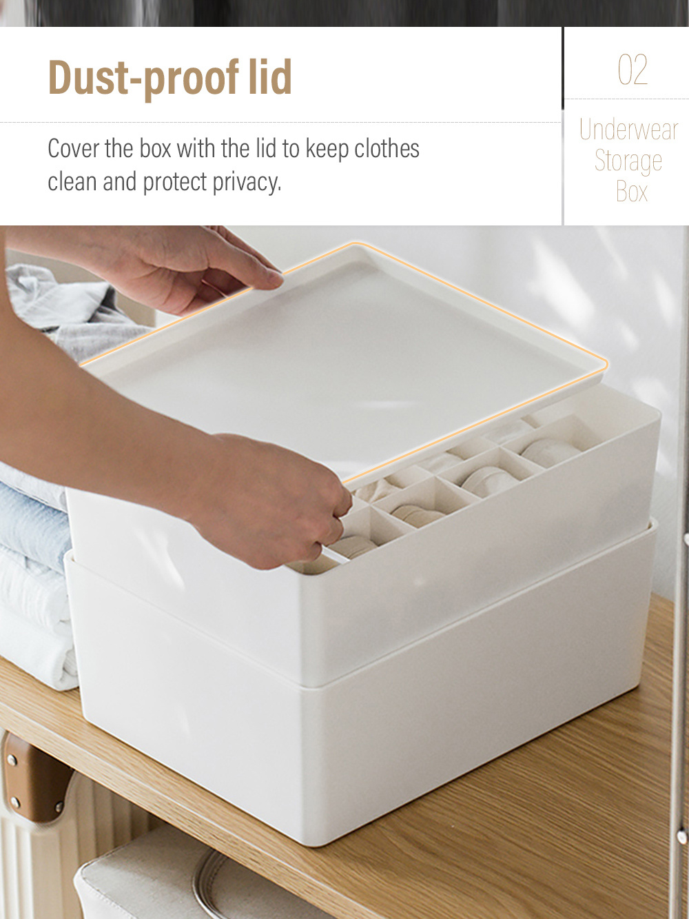 Japanese Style PP Underwear Storage Closet Wardrobe-3